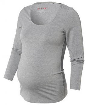 ESPRIT Umstandsshirt in grau-melange